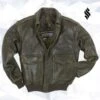 Shearling Leather 100 Mission A-2 Pilot’s Jacket -Milani Jackets Shop 100 Mission A 2 Pilot s Jacket