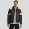 Shearling Leather Cody Black Biker Leather Jacket -Milani Jackets Shop 1 df038b0a 218e 4300 9f9e f7901e999583