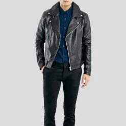 Shearling Leather Barden Black Motorcycle Leather Jacket 10 Shearling Leather Barden Black Motorcycle Leather Jacket -Milani Jackets Shop 4 a646b31a e6e6 42ed 8287 5427e43c58b3