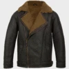 Custom Made Anderson Black Sheepskin Shearling Leather Jacket 2 Custom Made Anderson Black Sheepskin Shearling Leather Jacket -Milani Jackets Shop Anderson Black Sheepskin Shearling Leather Jacket
