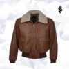 Custom Made Aviator Fur Collar Brown Leather Jacket -Milani Jackets Shop Aviator Fur Collar Brown Leather Jacket 8bce9c39 85e2 4045 b742 1f7cf7b90c15