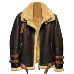 Custom Made B3 Flight Sheepskin Aviator Fur Leather Jacket