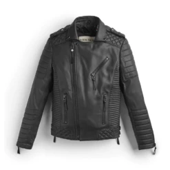 Milani Jackets Shop 11 Biker Leather Jacket Black Leather Biker Jacket With Pattern
