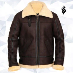 Custom Made B3 Bomber Aviator Shearling Leather Jacket