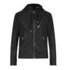Biker Leather Jacket Black Leather Biker Jacket For Men -Milani Jackets Shop Biker Leather Jacket 1