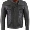Biker Leather Jacket Vented Scooter Zip-Front CoolTec Leather Jacket -Milani Jackets Shop Biker Leather Jacket 1 25caa48e 11a2 4cf3 8783 5f4ef817df01