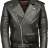 Biker Leather Jacket Men's Classic Side Lace Police Style Motorcycle Jacket -Milani Jackets Shop Biker Leather Jacket 1 9ded5b4f d9a0 4fea 898a d8bb5070f9e1