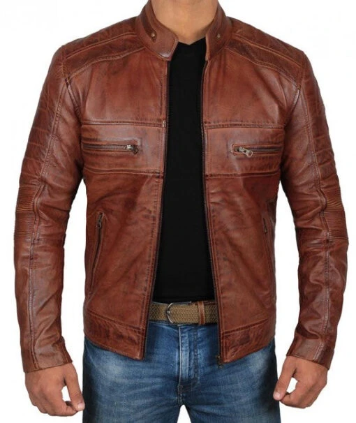 Biker Leather Jacket Austin Chocolate Brown Waxed Leather Jacket 7 Biker Leather Jacket Austin Chocolate Brown Waxed Leather Jacket -Milani Jackets Shop Biker Leather Jacket 1 a42181f4 eac4 4430 8b3d 6b8d387aa87d