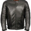 Biker Leather Jacket Men's Lace Side Vented Scooter Jacket -Milani Jackets Shop Biker Leather Jacket 1 aa9118ab 7377 4097 8017 4412cb220682