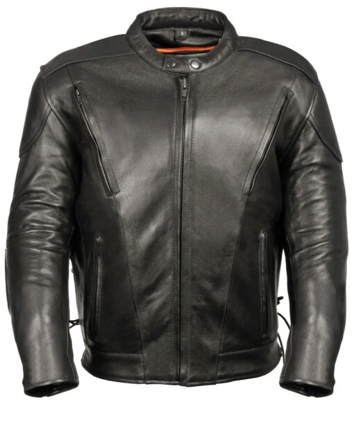 Biker Leather Jacket Men's Lace Side Vented Scooter Jacket 2 Biker Leather Jacket Men's Lace Side Vented Scooter Jacket -Milani Jackets Shop Biker Leather Jacket 1 aa9118ab 7377 4097 8017 4412cb220682
