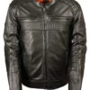 Biker Leather Jacket Men's Black Quilted Pattern Scooter Motorbike Leather Jacket -Milani Jackets Shop Biker Leather Jacket 1 eeaa2617 a7fa 49f5 9463 fc907c598efb