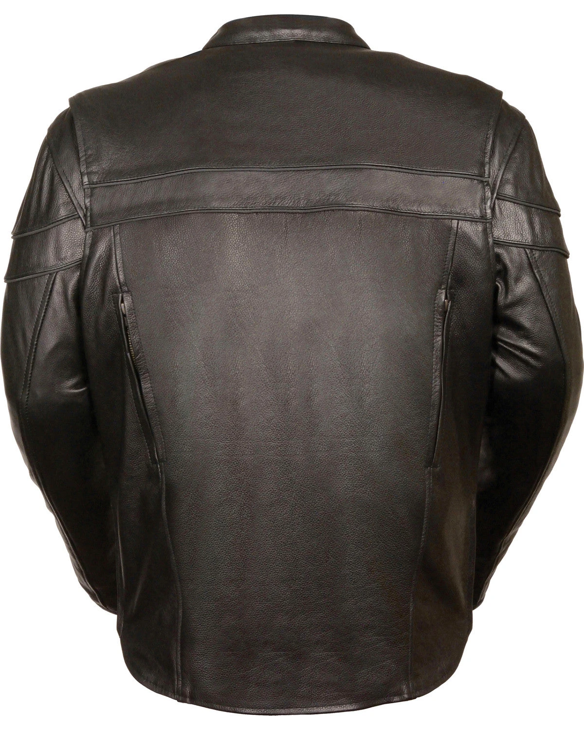Biker Leather Jacket Men's Black Sports Scooter Crossover Riding Biker Leather Jacket 4 Biker Leather Jacket Men's Black Sports Scooter Crossover Riding Biker Leather Jacket - Image 2