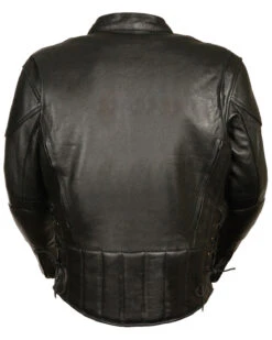 Biker Leather Jacket Men's Lace Side Vented Scooter Jacket -Milani Jackets Shop Biker Leather Jacket2 423235ce ea6f 46bd 8095 6180b792be73