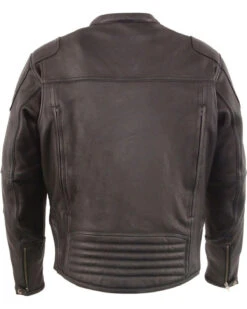 Biker Leather Jacket Men's Black Cool Tec Leather Biker Jacket -Milani Jackets Shop Biker Leather Jacket2 5dda8942 7dc9 41a4 b691 c3fbb406f6bb