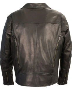 Biker Leather Jacket Men's Black Lightweight Long Biker Riding Jacket -Milani Jackets Shop Biker Leather Jacket2 c2497c60 7cee 48aa 8733 51bf37543d0a