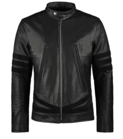Biker Leather Jacket Men Black Biker Leather Jacket
