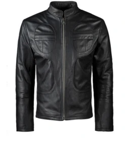 Biker Leather Jacket Men's Black Biker Leather Jacket