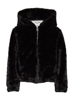 Shearling Leather Malia Fur Black Leather Jacket