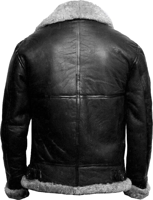 Shearling Leather Brand New B3 Bomber Leather Jacket With Fur 4 Shearling Leather Brand New B3 Bomber Leather Jacket With Fur - Image 2