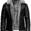 Shearling Leather Brand New B3 Bomber Leather Jacket With Fur 1 Shearling Leather Brand New B3 Bomber Leather Jacket With Fur -Milani Jackets Shop Brand New B3 Bomber Leather Jacket with Fur