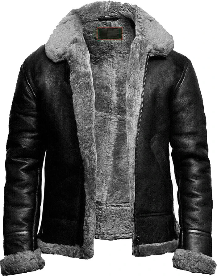 Shearling Leather Brand New B3 Bomber Leather Jacket With Fur 3 Shearling Leather Brand New B3 Bomber Leather Jacket With Fur
