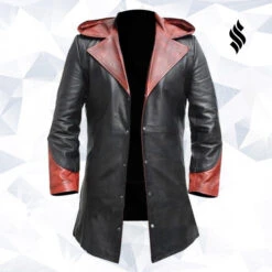 Shearling Leather Devil Leather Trench Coat