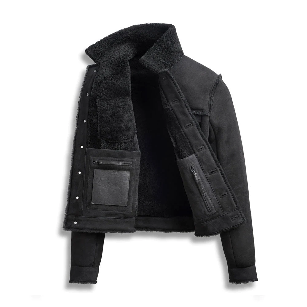Shearling Leather Jacket Shearling Leather Jacket 4 Shearling Leather Jacket Shearling Leather Jacket - Image 2