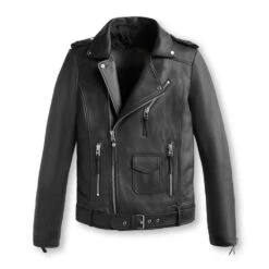 Milani Jackets Shop 48 Biker Leather Jacket Classic Biker Leather Jacket