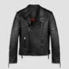 Biker Leather Jacket Men Vintage Biker Leather Jacket