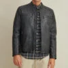 Biker Leather Jacket Men's Genuine Moto Biker Leather Riding Jacket -Milani Jackets Shop Leather Moto Jacket1 fa3619c7 444e 4538 9c26 94910615c484