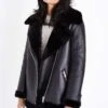 Shearling Leather Locke And Key Dodge Jacket -Milani Jackets Shop Locke and Key Dodge Leather Jacket