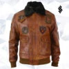 Shearling Leather Men Aviator Flying Pilot Bomber Leather Jacket With Removeable Collar 2 Shearling Leather Men Aviator Flying Pilot Bomber Leather Jacket With Removeable Collar -Milani Jackets Shop Men Aviator Flying Pilot Bomber Leather Jacket With Removeable Collar