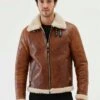 Custom Made Men Aviator Tan&Off White Shearling Jacket -Milani Jackets Shop Men Aviator Tan Off White Shearling Jacket 7e319e93 f686 40e6 8a64 b03f1ed502ba