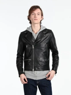 Custom Made Men Stylish Biker Leather Jacket