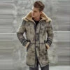 Shearling Leather Men's Waxed B3 RAF Flying Double Collar Sheepskin Shearling Leather Long Jacket Coat 2 Shearling Leather Men's Waxed B3 RAF Flying Double Collar Sheepskin Shearling Leather Long Jacket Coat -Milani Jackets Shop Men sWaxedB3RAFFlyingDoubleCollarSheepskinShearlingLeatherLongJacketCoat3