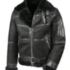 Shearling Leather Mens Aviator B16 Sheepskin Shearling Jacket -Milani Jackets Shop Mens Aviator B16 Sheepskin Shearling Jacket