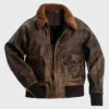 Custom Made Mens Distressed Brown Flight Bomber Jacket -Milani Jackets Shop Mens Distressed Brown Flight Bomber Jacket 6c25d749 00bb 4876 a85d 5aa22cc837f3