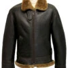Shearling Leather Mens Winter Aviator B3 Leather Jacket With Fur -Milani Jackets Shop Mens Winter Aviator B3 Leather Jacket with Fur