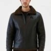 Custom Made Men Aviator Tobacco Brown Shearling Jacket -Milani Jackets Shop PRONTO 2 Men Aviator Tobacco Brown Shearling Jacket 594fe14f 5189 4042 b5d2 d33ce2fec07b