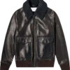 Shearling Leather Real Quality Mens Leather Jacket With Fur -Milani Jackets Shop Real Quality Mens Leather Jacket with Fur