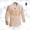 Custom Made Classic Tortilla Leather Coat -Milani Jackets Shop background jpg