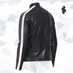 Shearling Leather Multi Color Goat Leather Fashion Biker Jacket For Men -Milani Jackets Shop best Multi Color Goat Leather Fashion Biker Jacket for Men