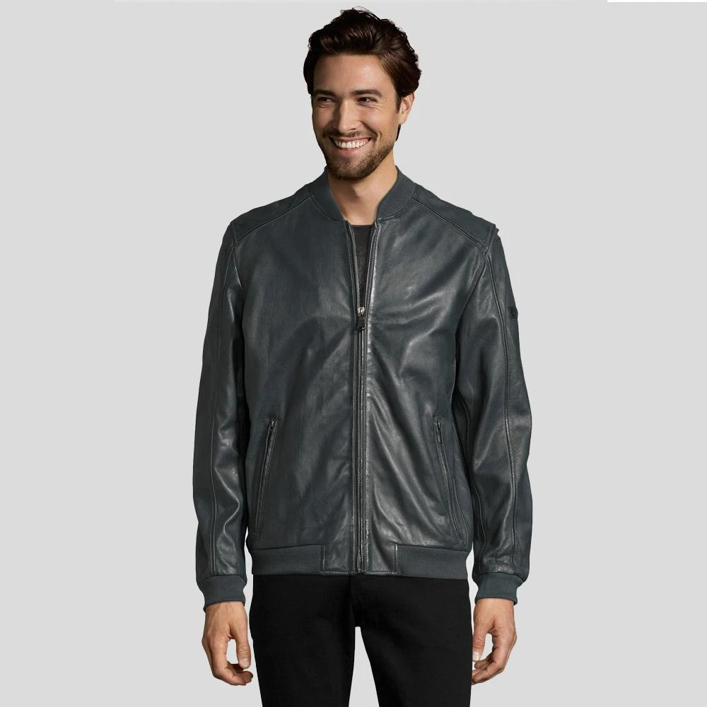 Shearling Leather Noch Black Bomber Leather Jacket 3 Shearling Leather Noch Black Bomber Leather Jacket