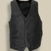 Custom Made Men Premium Leather Vest -Milani Jackets Shop men black button vest 600x800 3a3af2cf c82a 4fd5 915d 5b4ee4d28b82