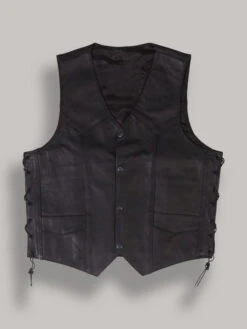 Custom Made Men Cowhide Leather Vest