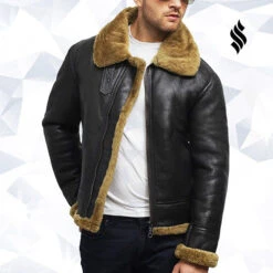 Shearling Leather Men's Aviator B3 World War2 Real Shearling Sheepskin Flying Jacket 10 Shearling Leather Men's Aviator B3 World War2 Real Shearling Sheepskin Flying Jacket -Milani Jackets Shop men s aviator b3 world war2 real shearling sheepskin flying jacket 4