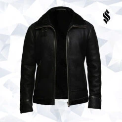 Shearling Leather Men's Aviator Black B3 World War2 Real Shearling Sheepskin Flying Jacket 12 Shearling Leather Men's Aviator Black B3 World War2 Real Shearling Sheepskin Flying Jacket -Milani Jackets Shop men s aviator black b3 world war2 real shearling sheepskin flying jacket 5