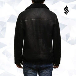 Shearling Leather Men's Aviator Black B3 World War2 Real Shearling Sheepskin Flying Jacket 13 Shearling Leather Men's Aviator Black B3 World War2 Real Shearling Sheepskin Flying Jacket -Milani Jackets Shop men s aviator black b3 world war2 real shearling sheepskin flying jacket 6