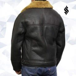 Shearling Leather Men's Leather Shearling Sheepskin Jacket -Milani Jackets Shop men s leather shearling sheepskin jacket 6