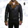 Shearling Leather Men's Shearling Sheepskin Jacket -Milani Jackets Shop men s shearling sheepskin jacket